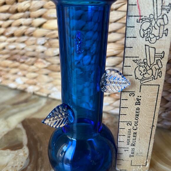 Cobalt Vine Vtg Vase - Picture 4 of 4